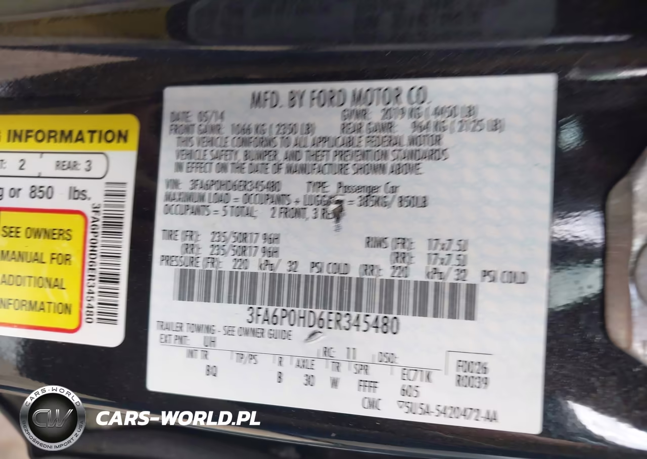 2014 Ford Fusion Se VIN:3FA6P0HD6ER345480 - 9