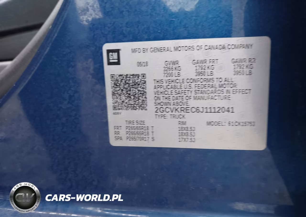 2018 Chevrolet Silverado 1500 2Lt VIN:2GCVKREC6J1112041 - 9