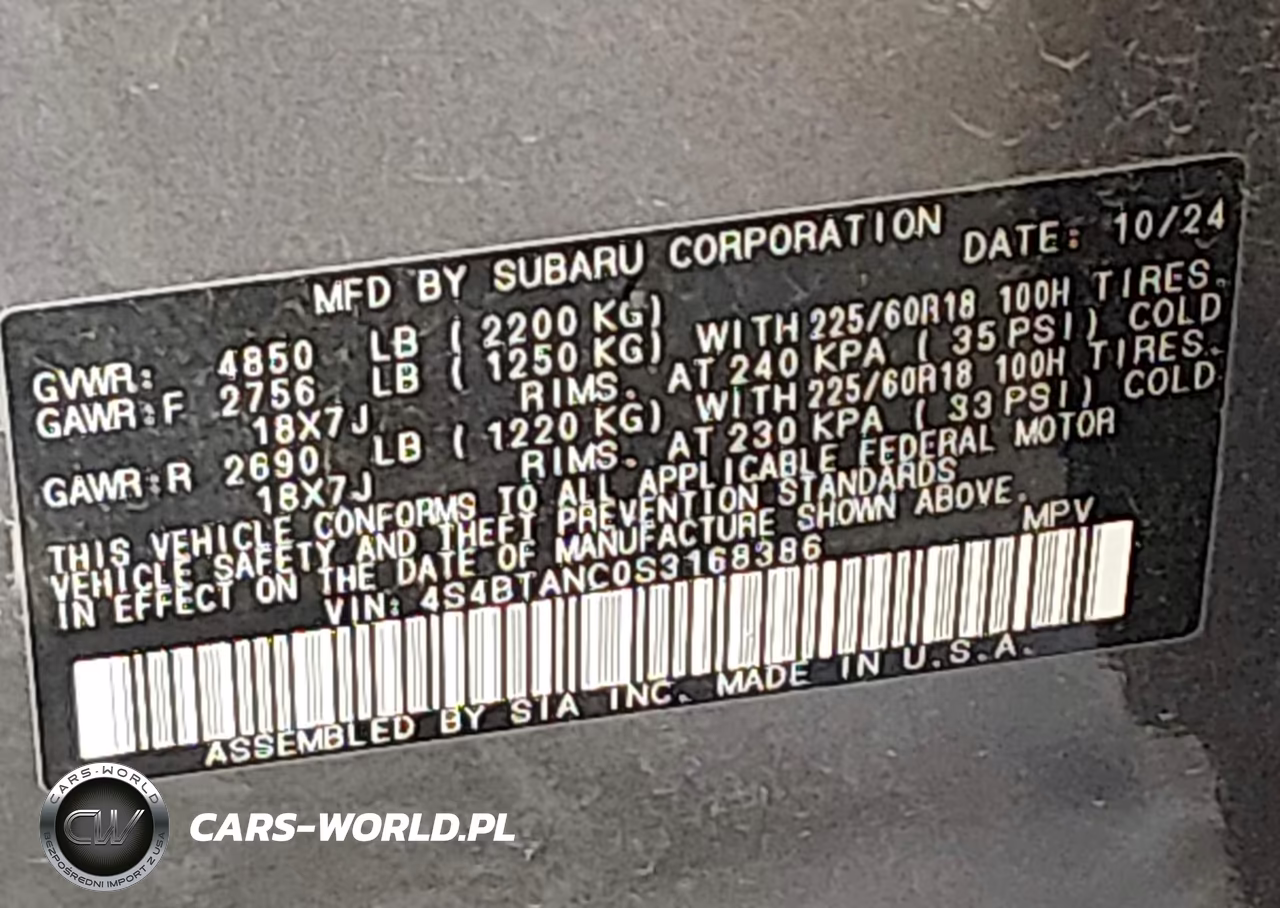 2025 Subaru Outback Limited VIN:4S4BTANC0S3168386 - 9