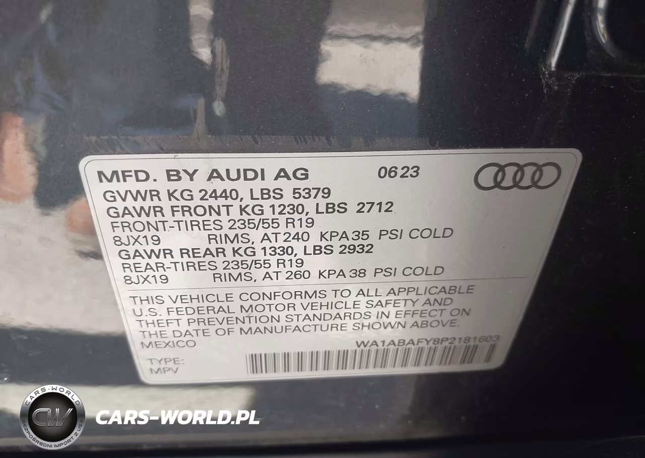 2023 Audi Q5 Premium 40 Tfsi Quattro S Tronic VIN:WA1ABAFY8P2181603 - 9