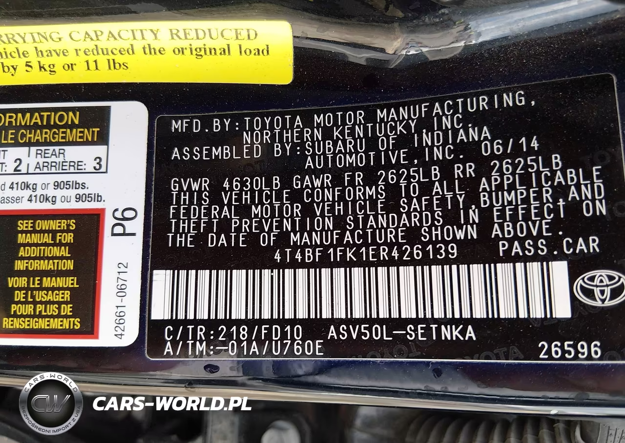2014 Toyota Camry Le VIN:4T4BF1FK1ER426139 - 9