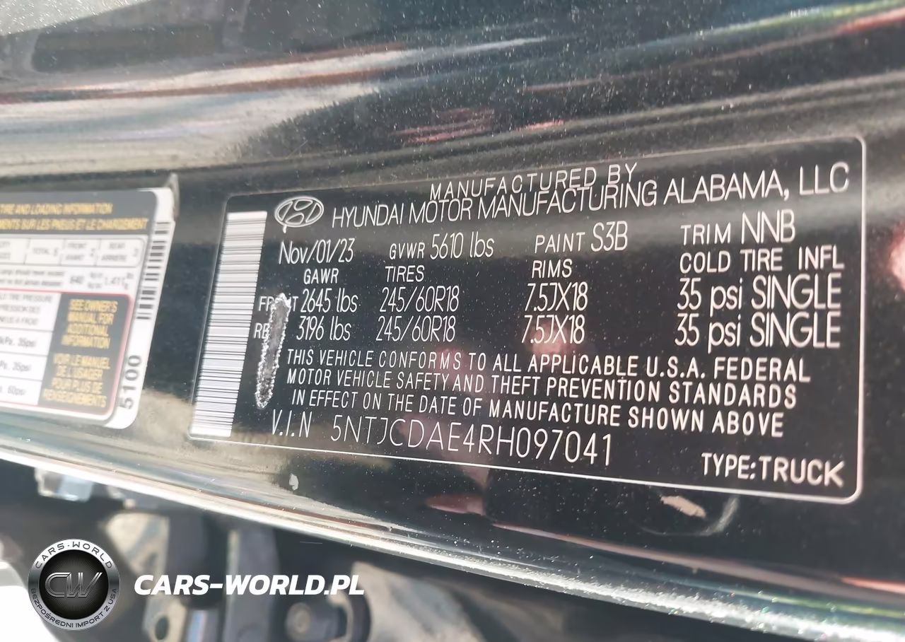 2024 Hyundai Santa Cruz Sel VIN:5NTJCDAE4RH097041 - 9