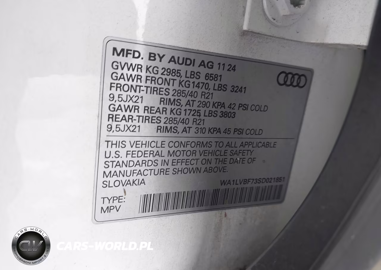2025 Audi Q7 Premium Plus 55 Tfsi Quattro Tiptronic VIN:WA1LVBF73SD021851 - 9