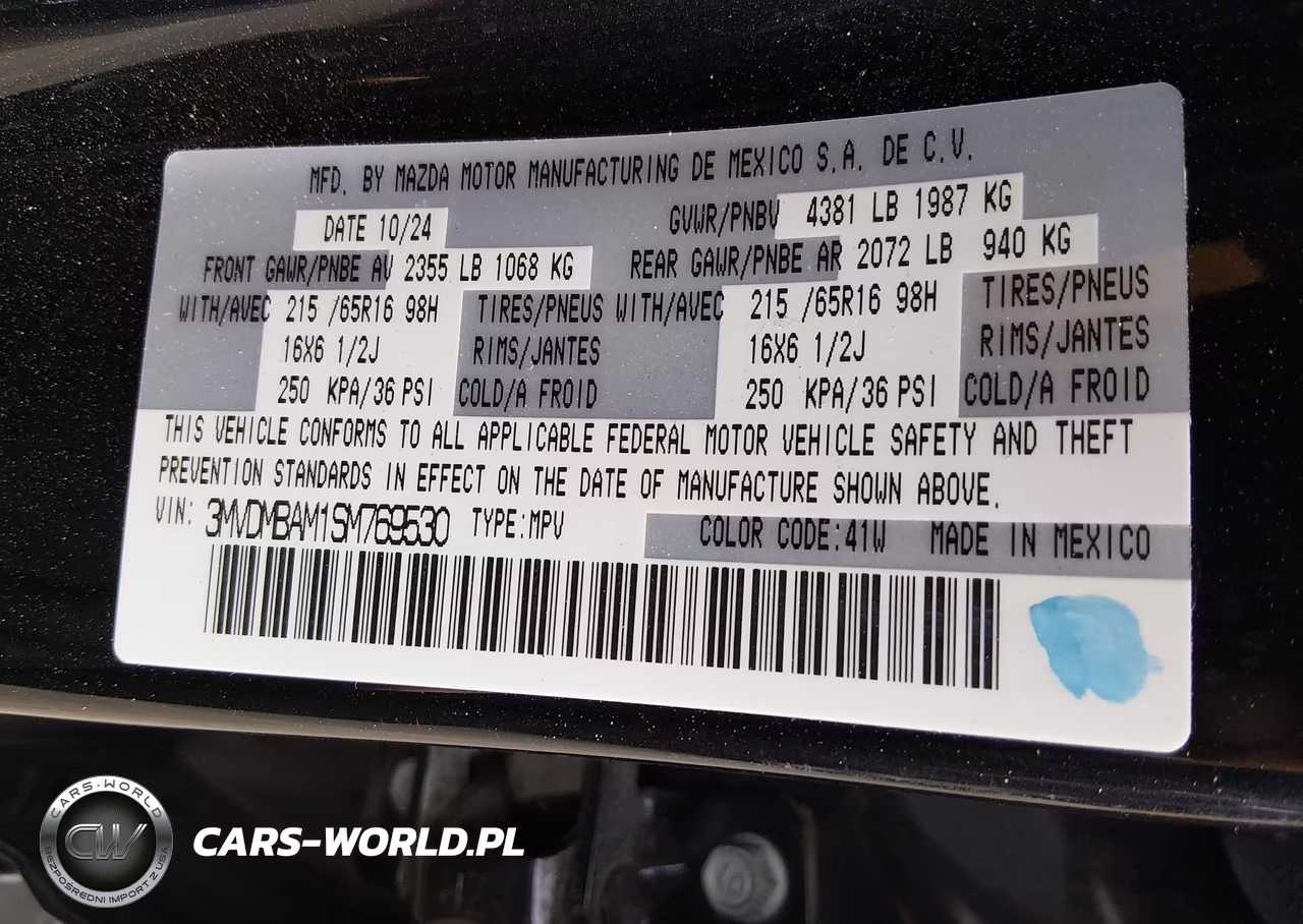 2025 Mazda Cx-30 2.5 S VIN:3MVDMBAM1SM769530 - 9