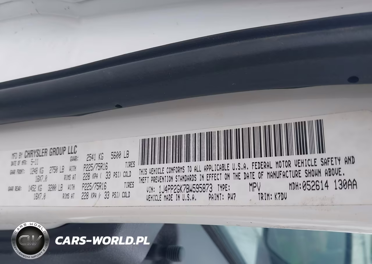 2011 Jeep Liberty Sport VIN:1J4PP2GK7BW595873 - 9