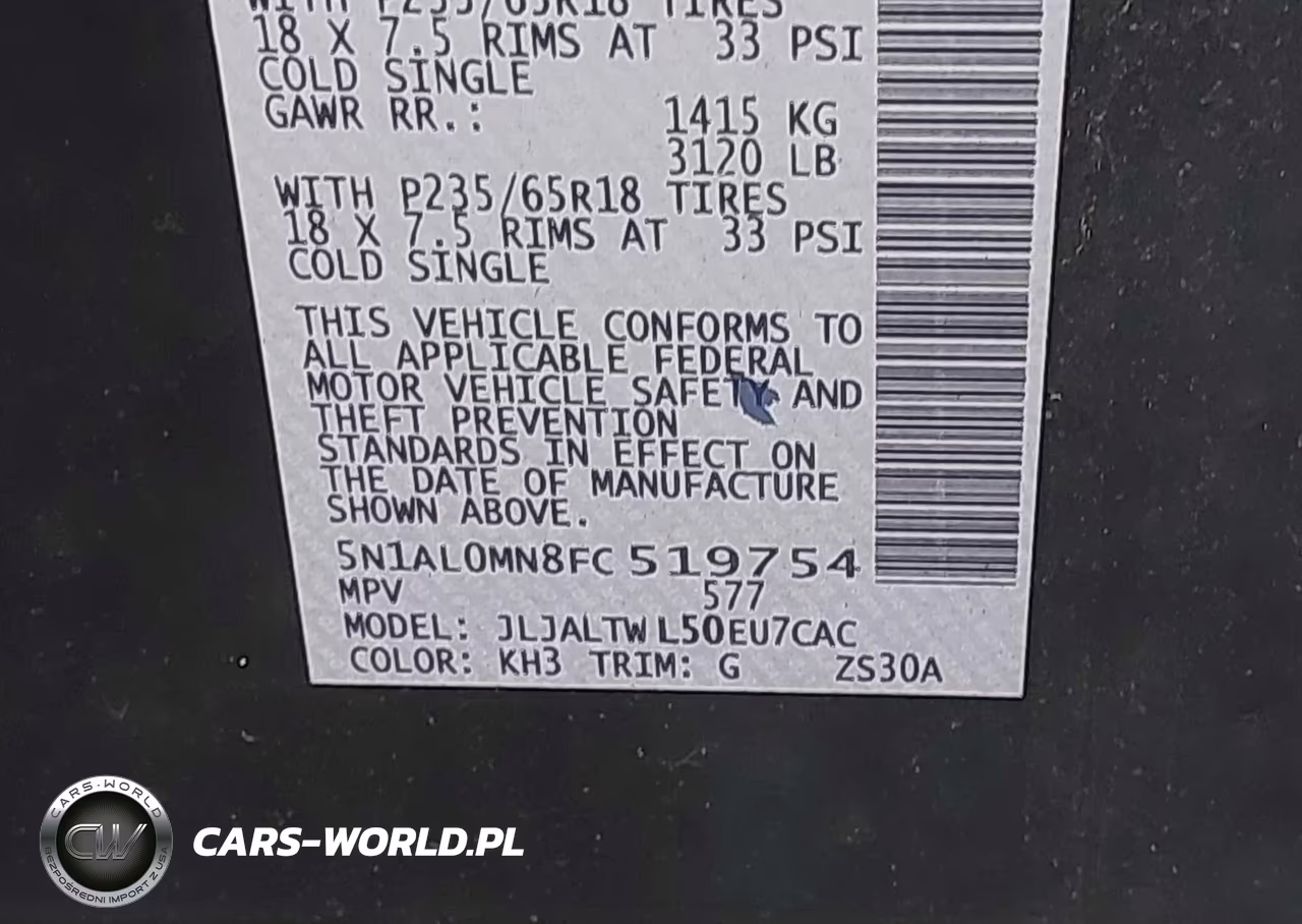 2015 Infiniti Qx60 VIN:5N1AL0MN8FC519754 - 9