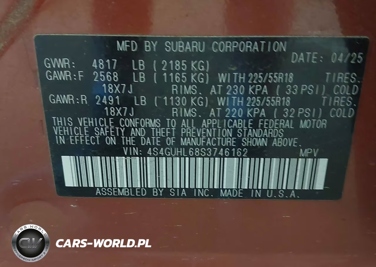 2025 Subaru Crosstrek Limited VIN:4S4GUHL68S3746162 - 9