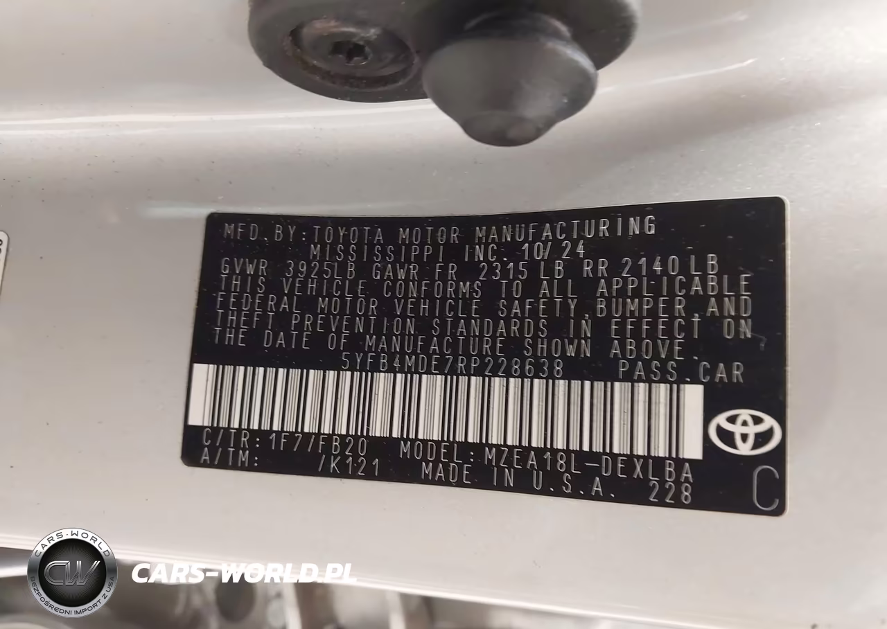 2024 Toyota Corolla Le VIN:5YFB4MDE7RP228638 - 9