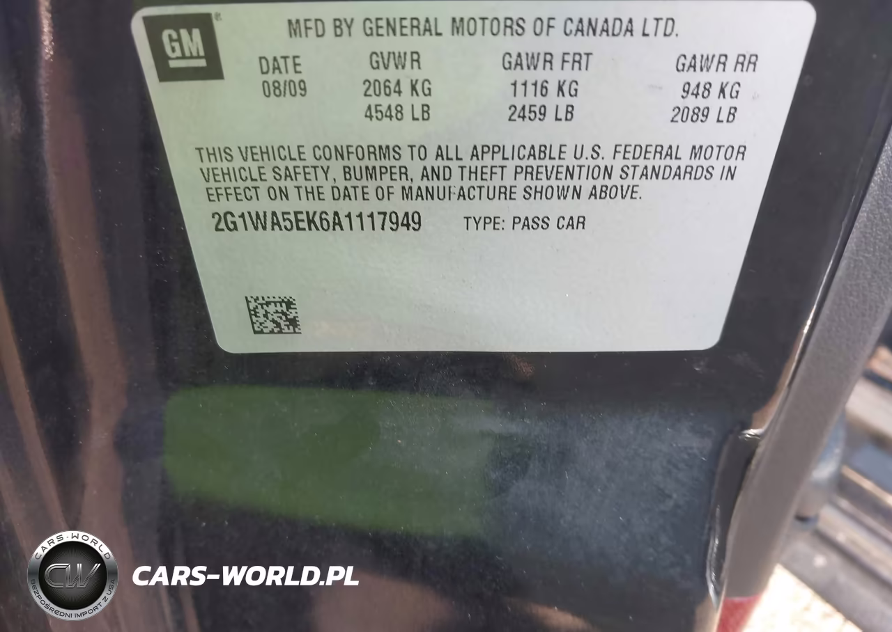 2010 Chevrolet Impala Ls VIN:2G1WA5EK6A1117949 - 9