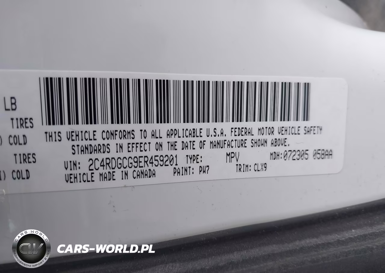 2014 Dodge Grand Caravan Sxt VIN:2C4RDGCG9ER459201 - 9