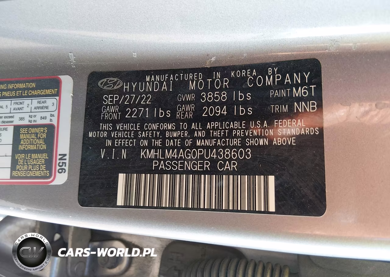 2023 Hyundai Elantra Sel VIN:KMHLM4AG0PU438603 - 9
