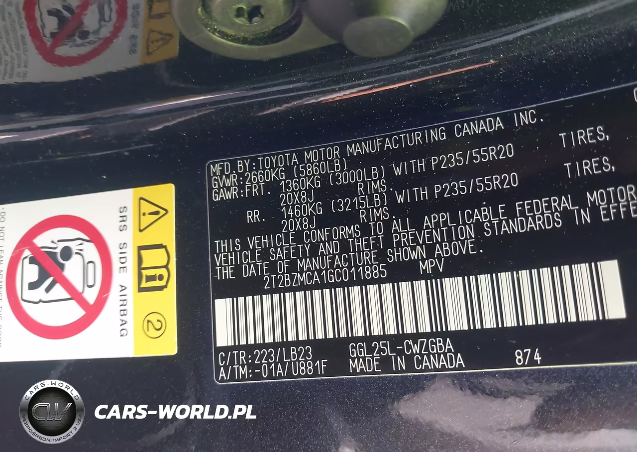 2016 Lexus Rx 350 VIN:2T2BZMCA1GC011885 - 9