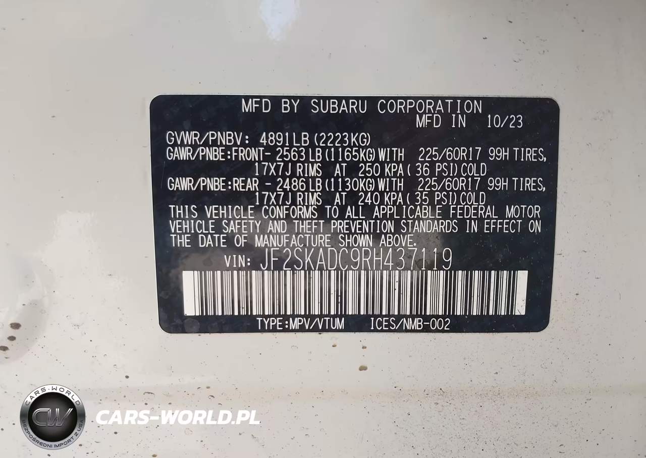 2024 Subaru Forester Premium VIN:JF2SKADC9RH437119 - 9