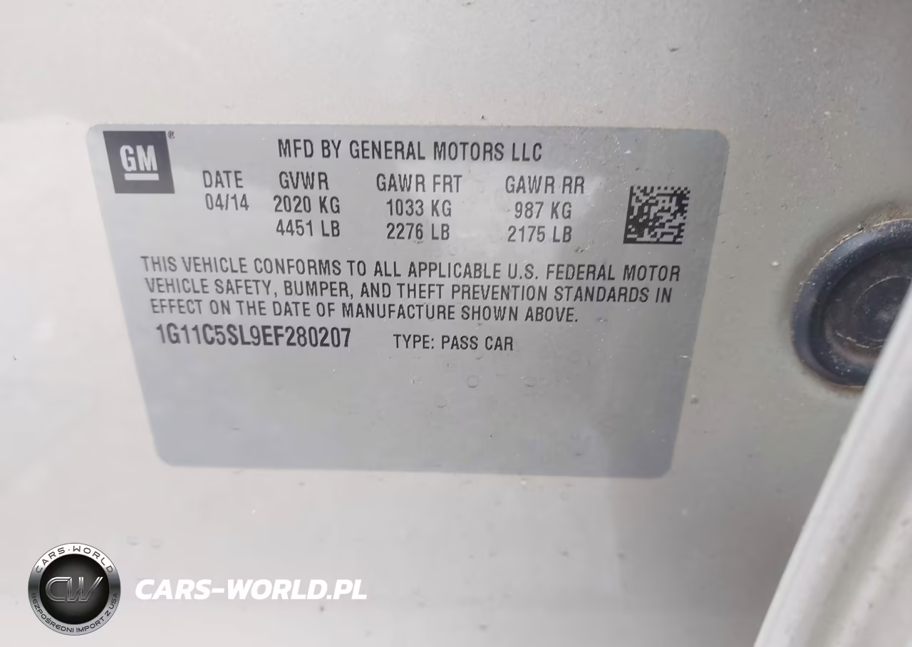 2014 Chevrolet Malibu 1Lt VIN:1G11C5SL9EF280207 - 9