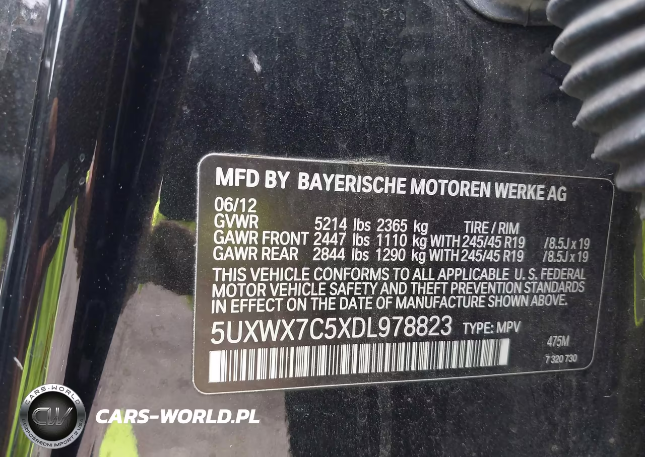 2013 BMW X3 xDrive35I VIN:5UXWX7C5XDL978823 - 9