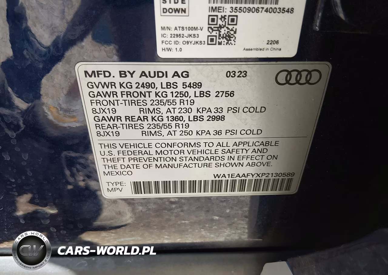 2023 Audi Q5 Premium Plus 45 Tfsi S Line Quattro VIN:WA1EAAFYXP2130589 - 9