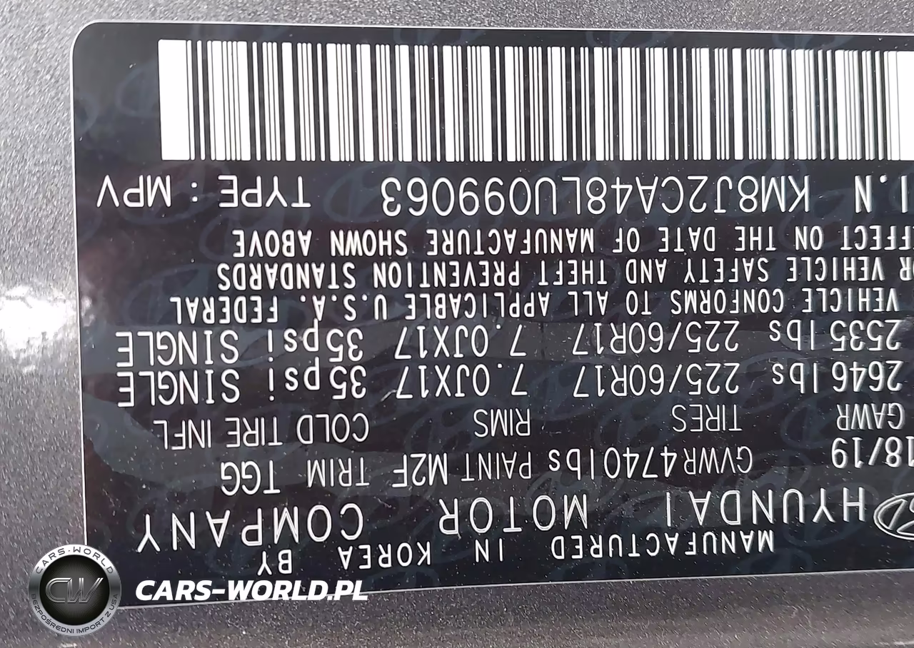 2020 Hyundai Tucson Se VIN:KM8J2CA48LU099063 - 9