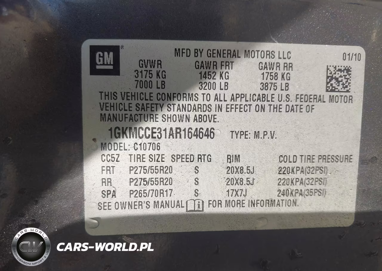 2010 GMC Yukon Slt VIN:1GKMCCE31AR164646 - 9