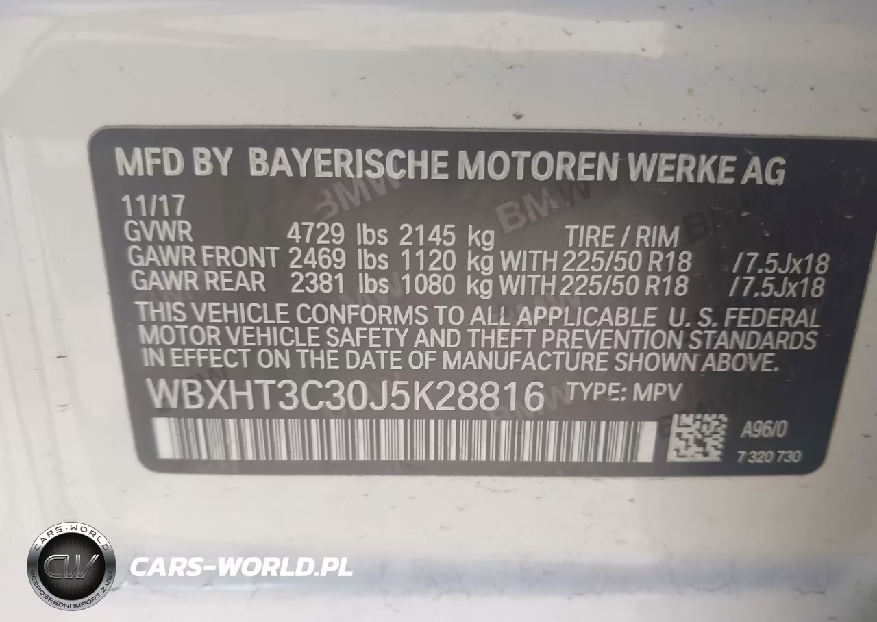 2018 BMW X1 xDrive28I VIN:WBXHT3C30J5K28816 - 9