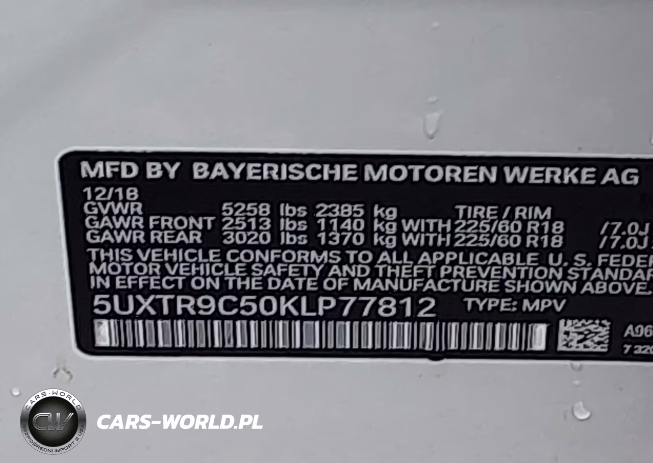 2019 BMW X3 xDrive30I VIN:5UXTR9C50KLP77812 - 9