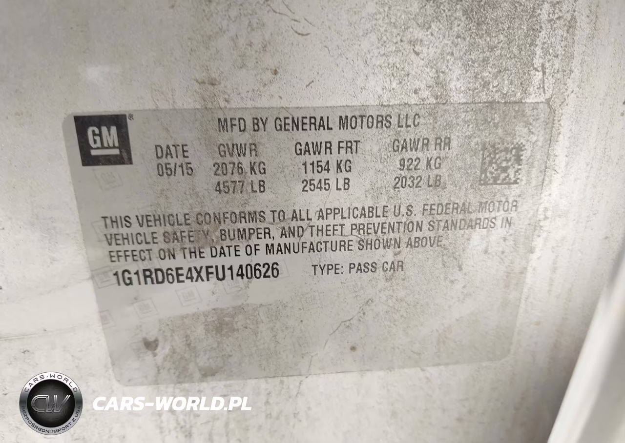 2015 Chevrolet Volt VIN:1G1RD6E4XFU140626 - 9