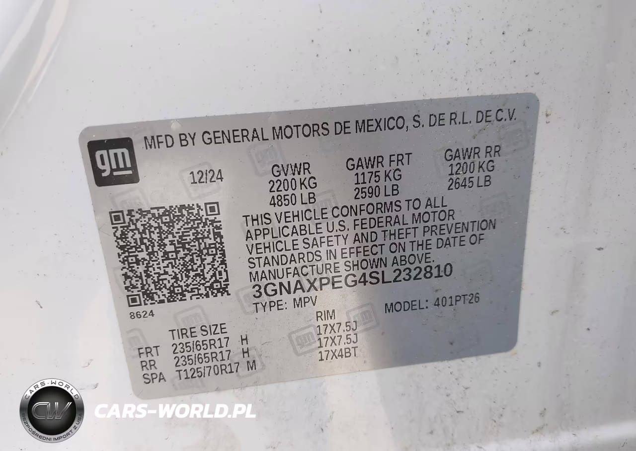 2025 Chevrolet Equinox Awd Lt VIN:3GNAXPEG4SL232810 - 9