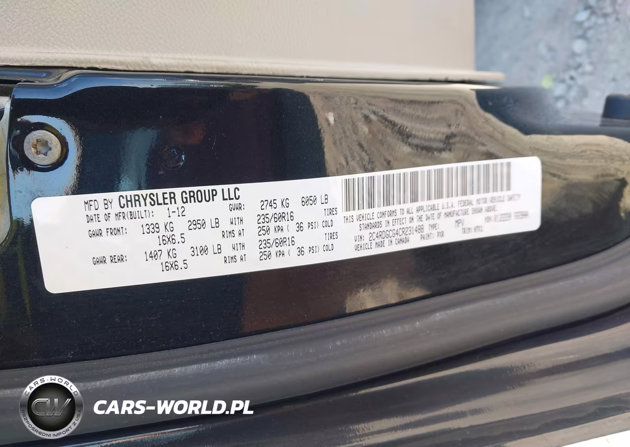 2012 Dodge Grand Caravan Sxt VIN:2C4RDGCG4CR231488 - 9