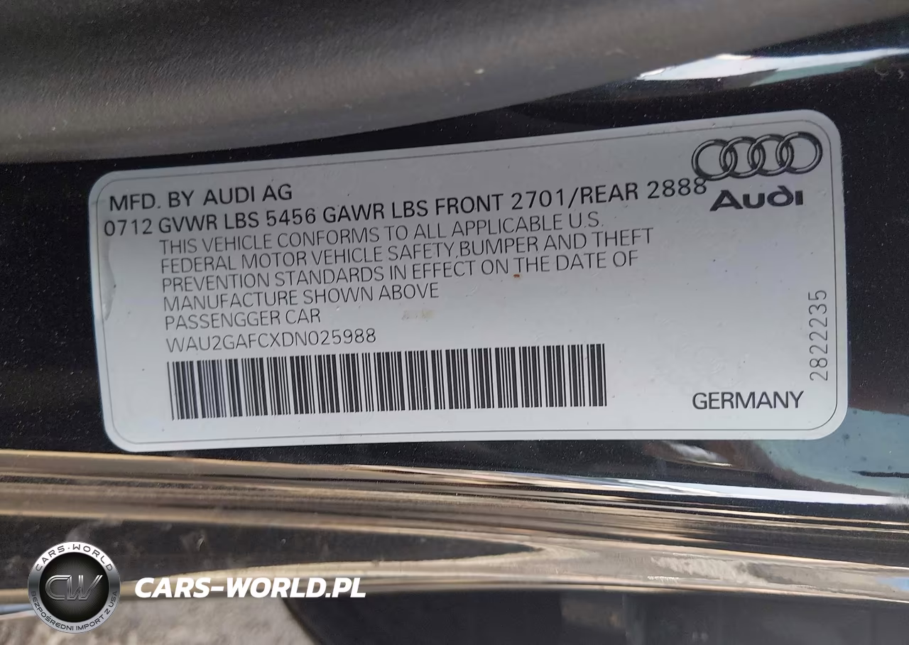 2013 Audi A7 3.0T Premium VIN:WAU2GAFCXDN025988 - 9