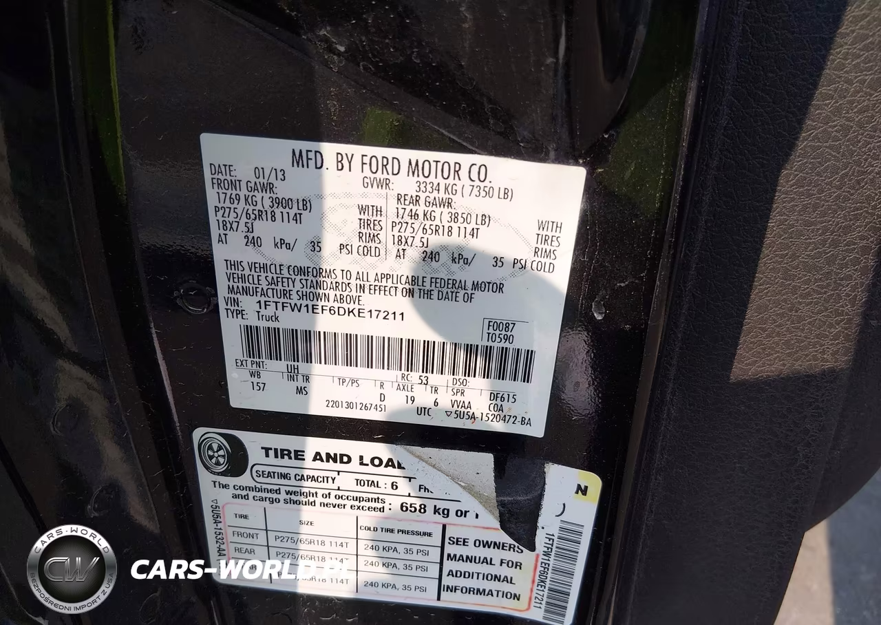 2013 Ford F-150 Xlt VIN:1FTFW1EF6DKE17211 - 9