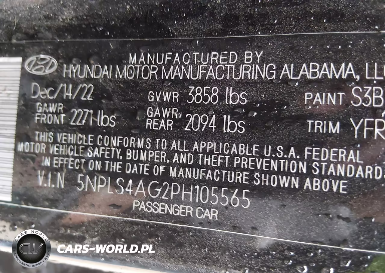 2023 Hyundai Elantra Sel VIN:5NPLS4AG2PH105565 - 9