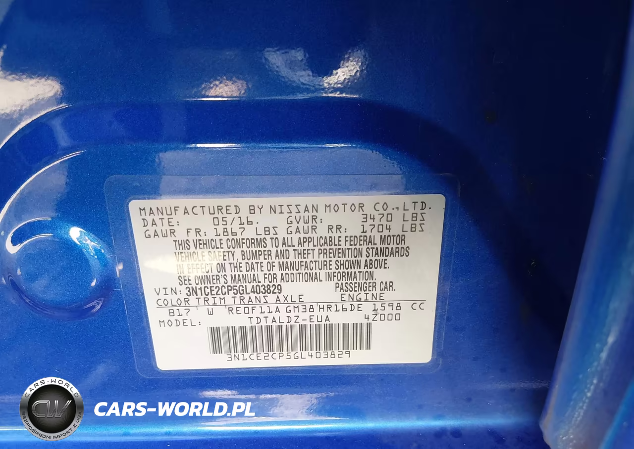 2016 Nissan Versa Note Sv VIN:3N1CE2CP5GL403829 - 9