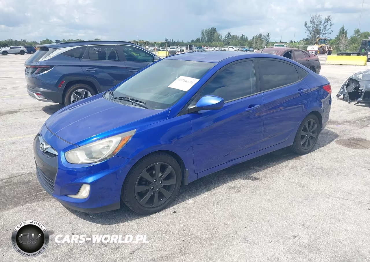 2012 Hyundai Accent Gls VIN:KMHCU4AE0CU247644 - 2