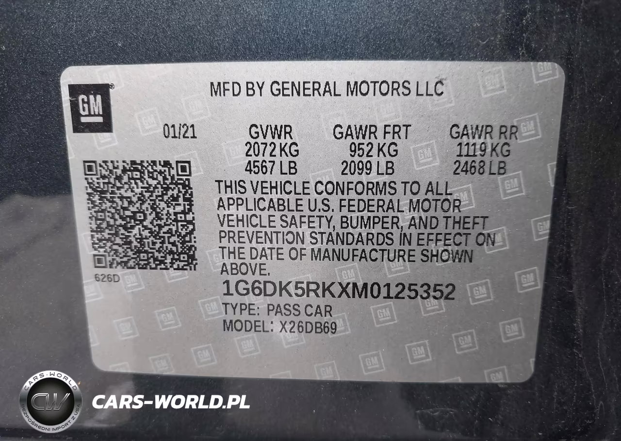 2021 Cadillac Ct4 Luxury VIN:1G6DK5RKXM0125352 - 9