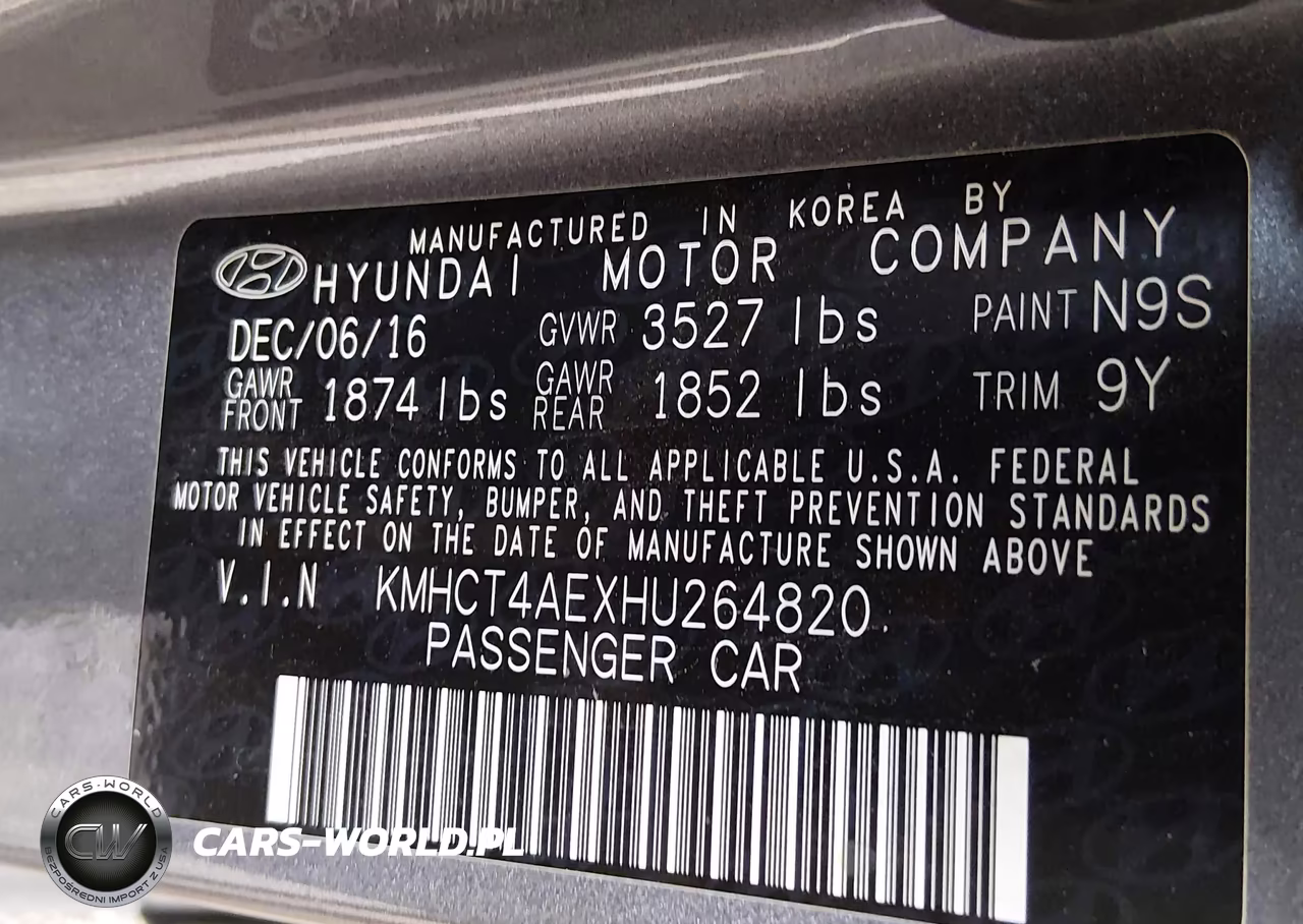 2017 Hyundai Accent Se VIN:KMHCT4AEXHU264820 - 9