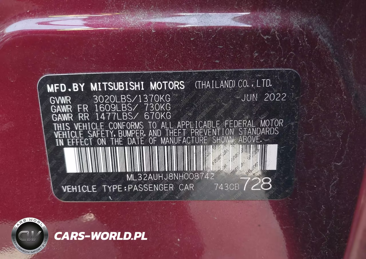 2022 Mitsubishi Mirage Le VIN:ML32AUHJ8NH008742 - 9