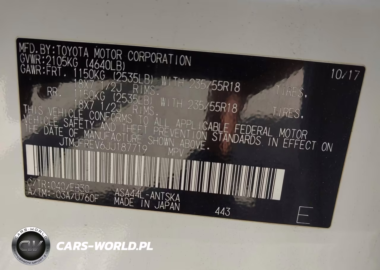 2018 Toyota Rav4 Se VIN:JTMJFREV6JJ187719 - 9