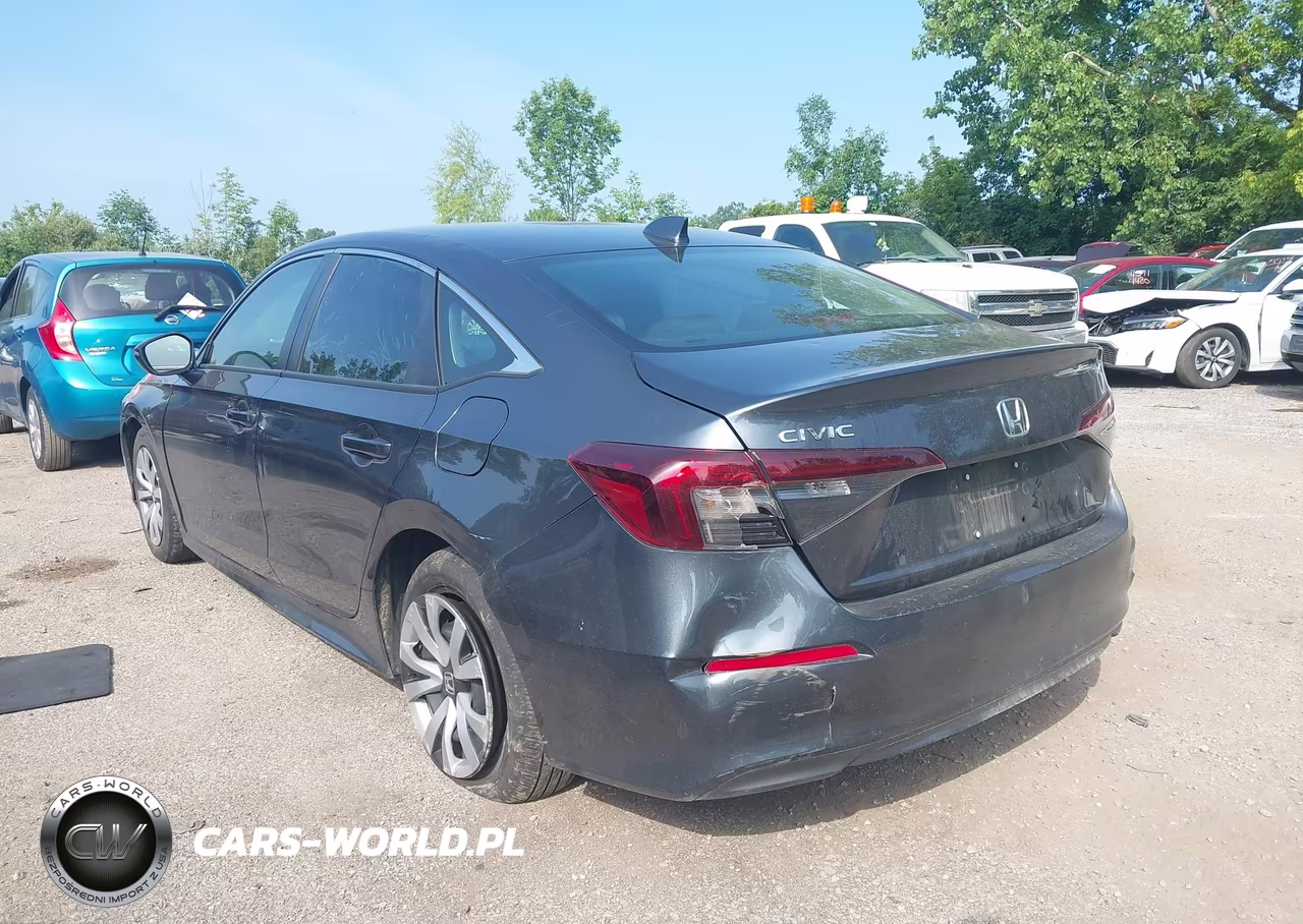 2026 Honda Civic Lx VIN:2HGFE2F2XTH571027 - 3