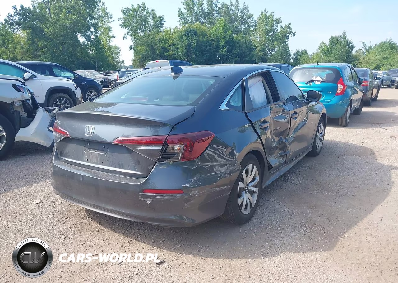 2026 Honda Civic Lx VIN:2HGFE2F2XTH571027 - 4