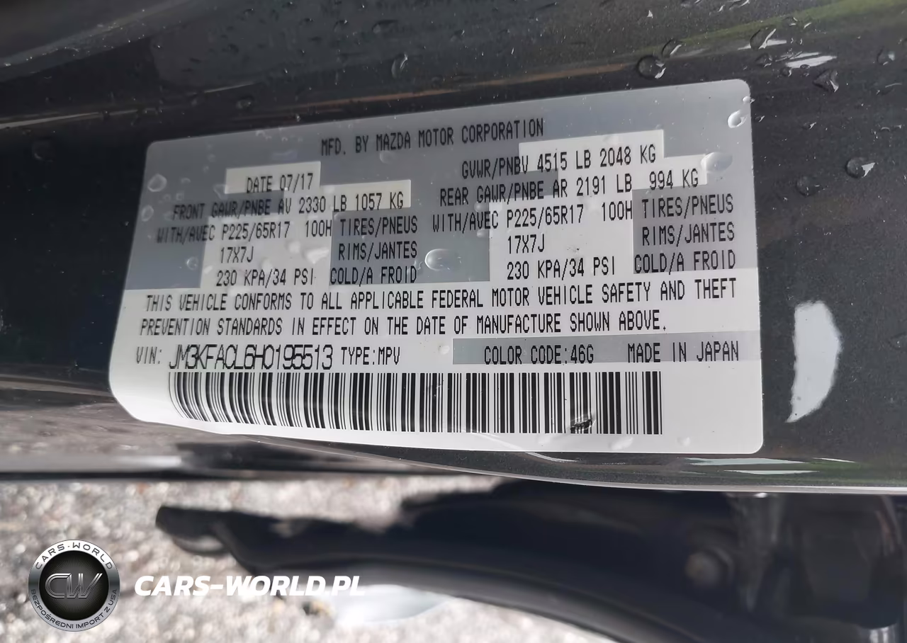 2017 Mazda Cx-5 Touring VIN:JM3KFACL6H0195513 - 9