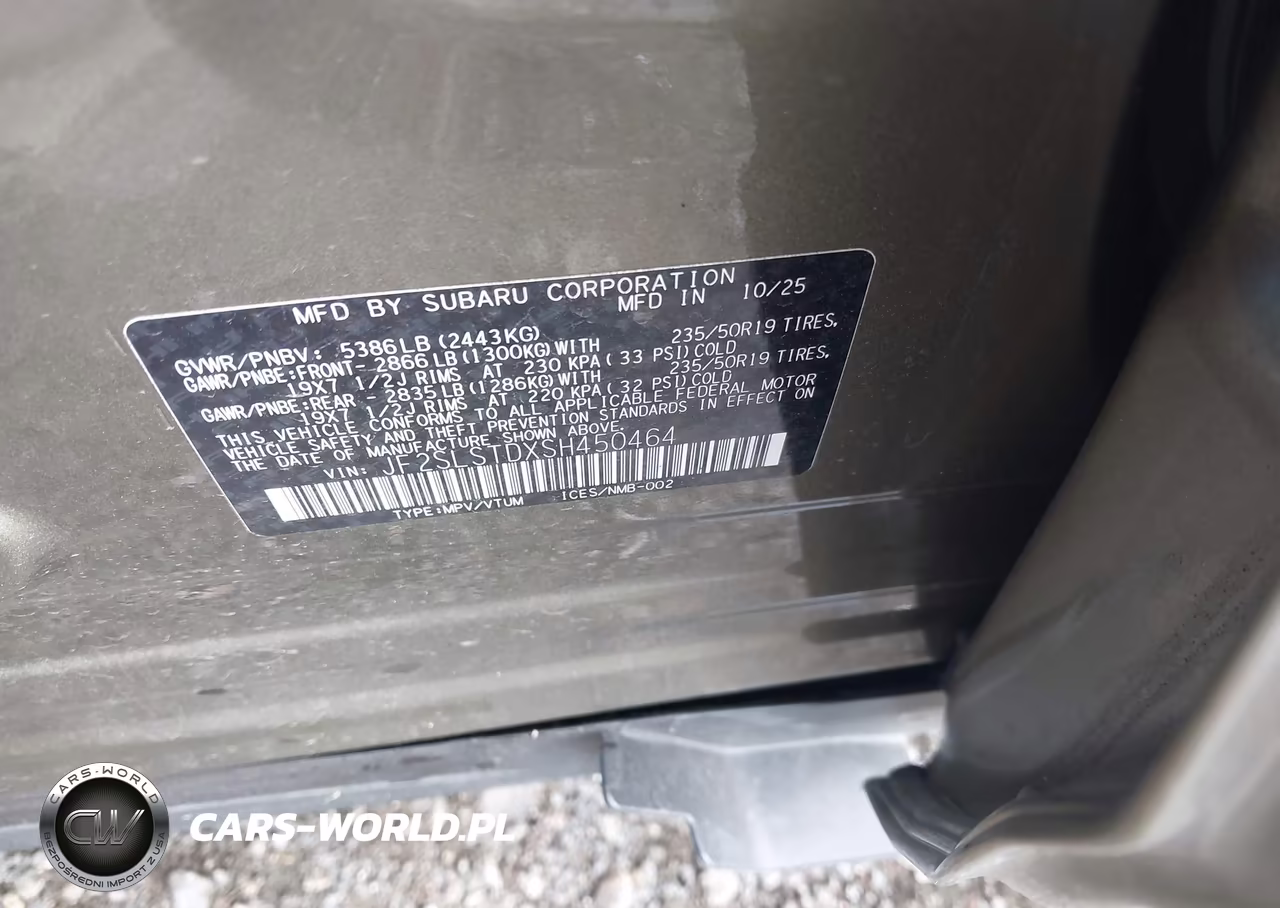 2025 Subaru Forester Touring Hybrid VIN:JF2SLSTDXSH450464 - 9