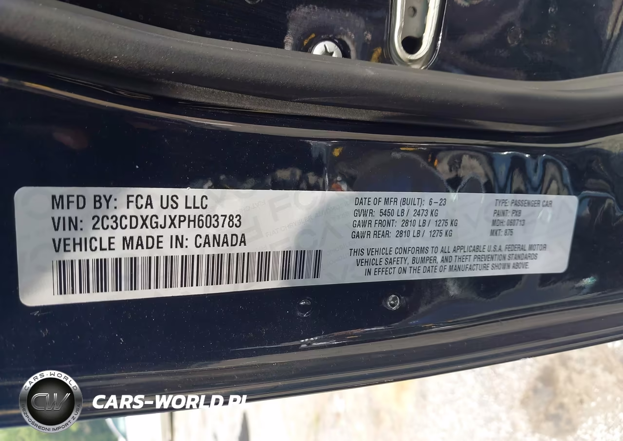 2023 Dodge Charger Scat Pack VIN:2C3CDXGJXPH603783 - 9