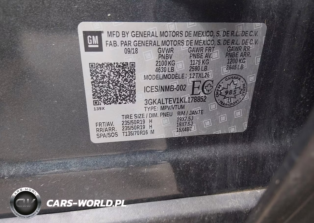 2019 GMC Terrain Sle VIN:3GKALTEV1KL178852 - 9