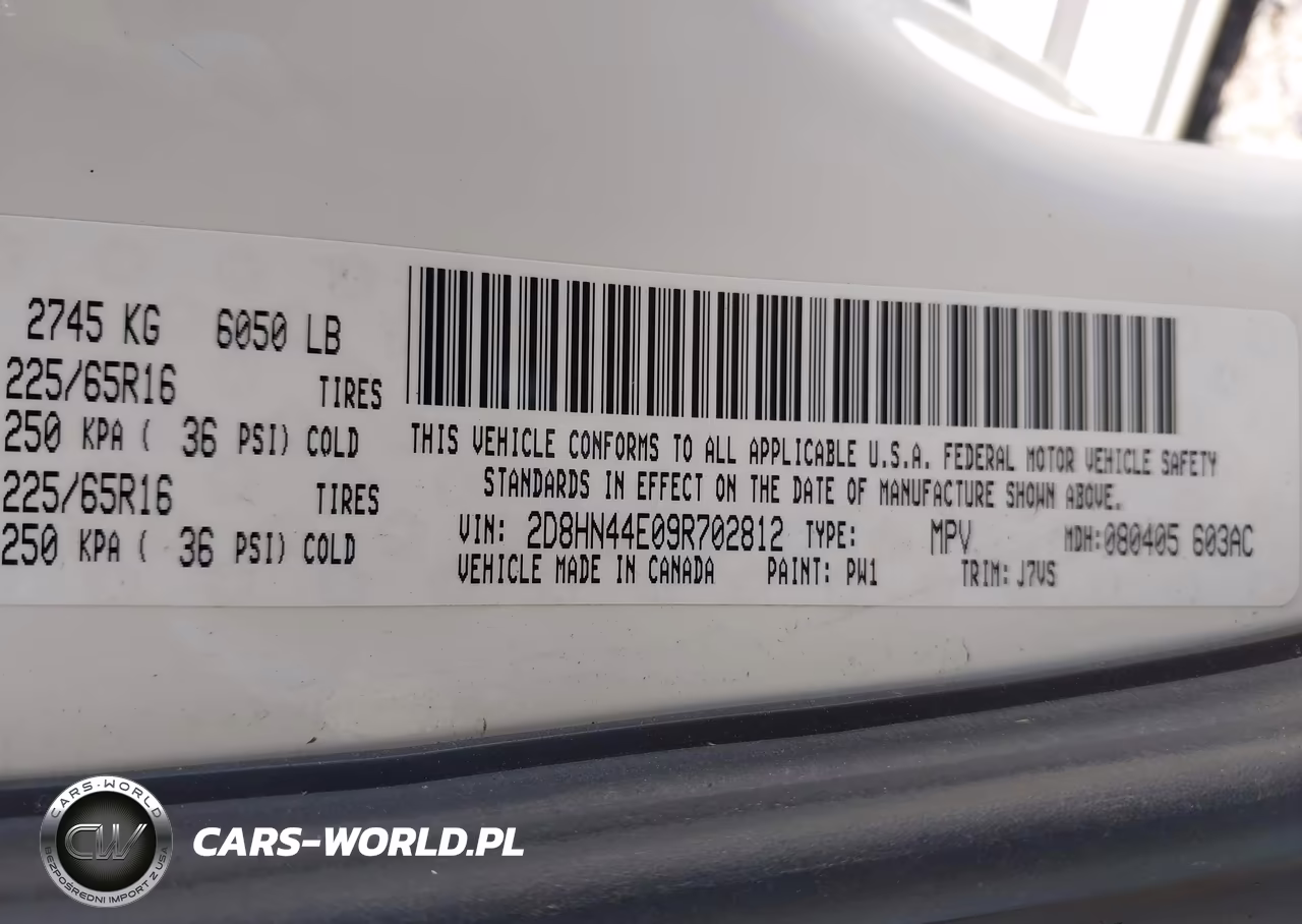 2009 Dodge Grand Caravan Se VIN:2D8HN44E09R702812 - 9