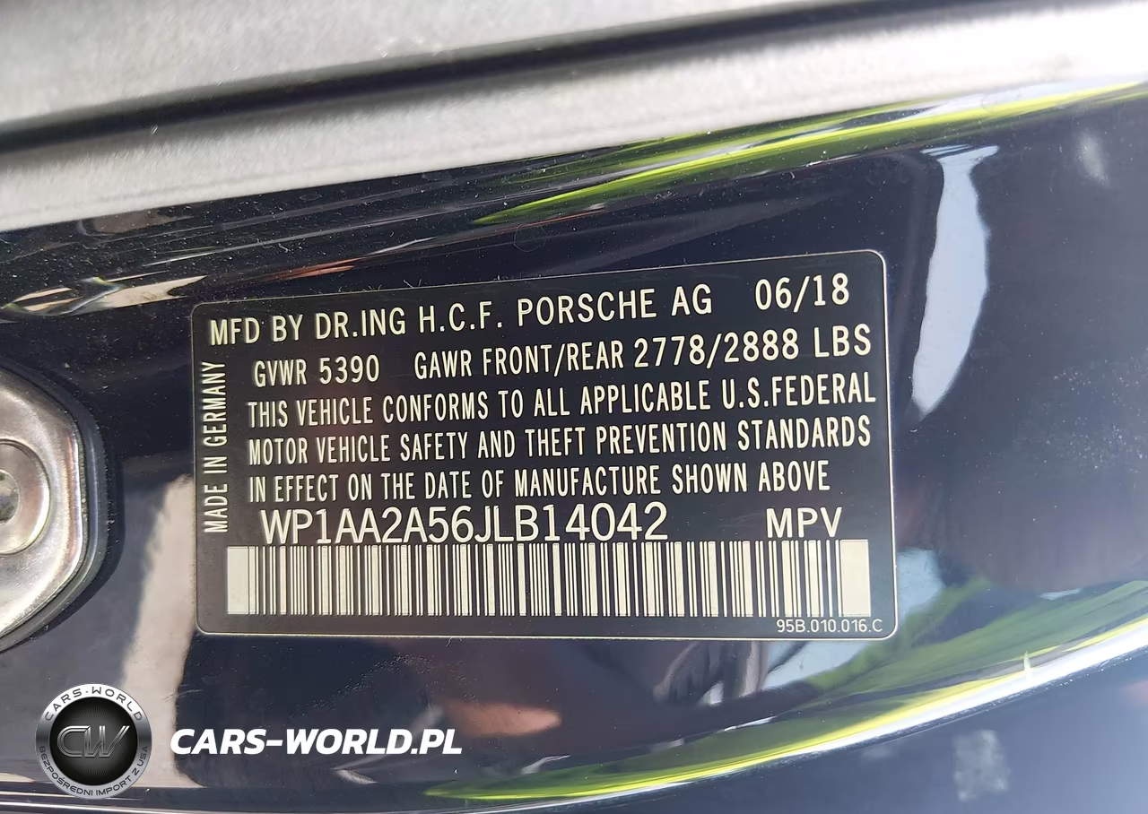 2018 Porsche Macan VIN:WP1AA2A56JLB14042 - 9