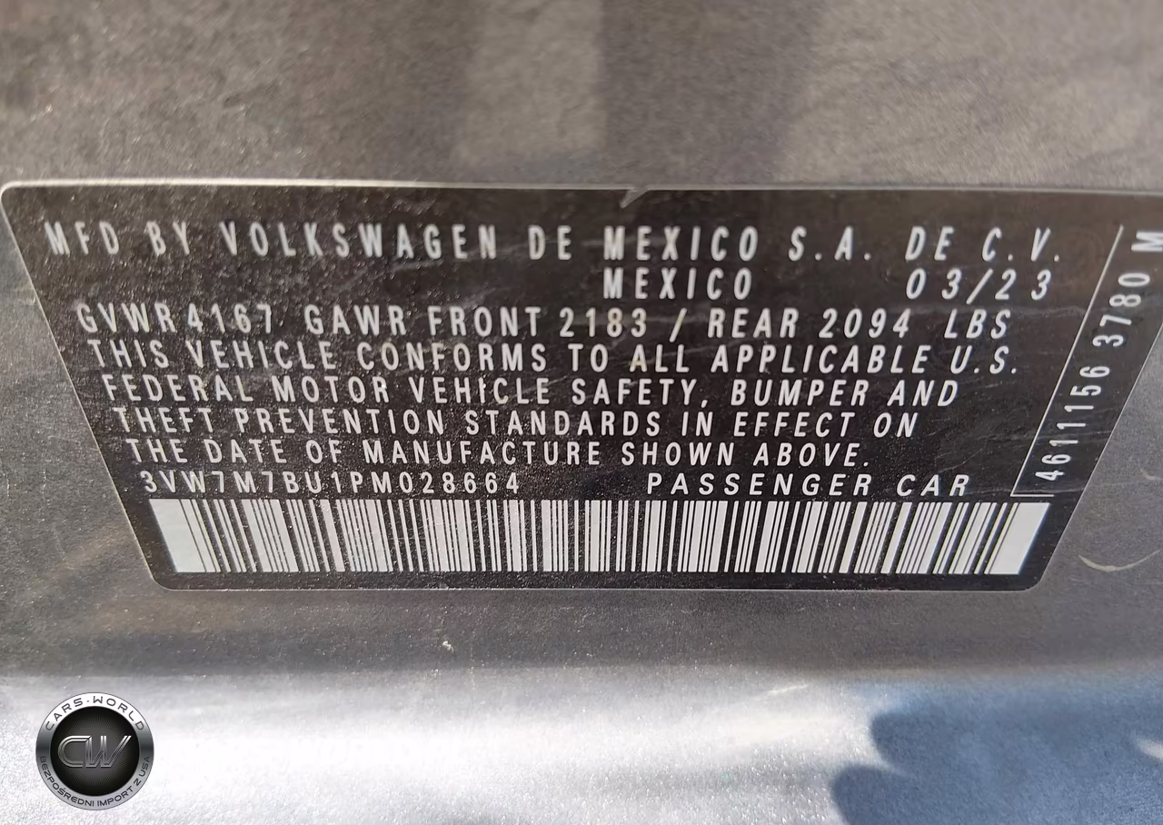 2023 Volkswagen Jetta Se VIN:3VW7M7BU1PM028664 - 9