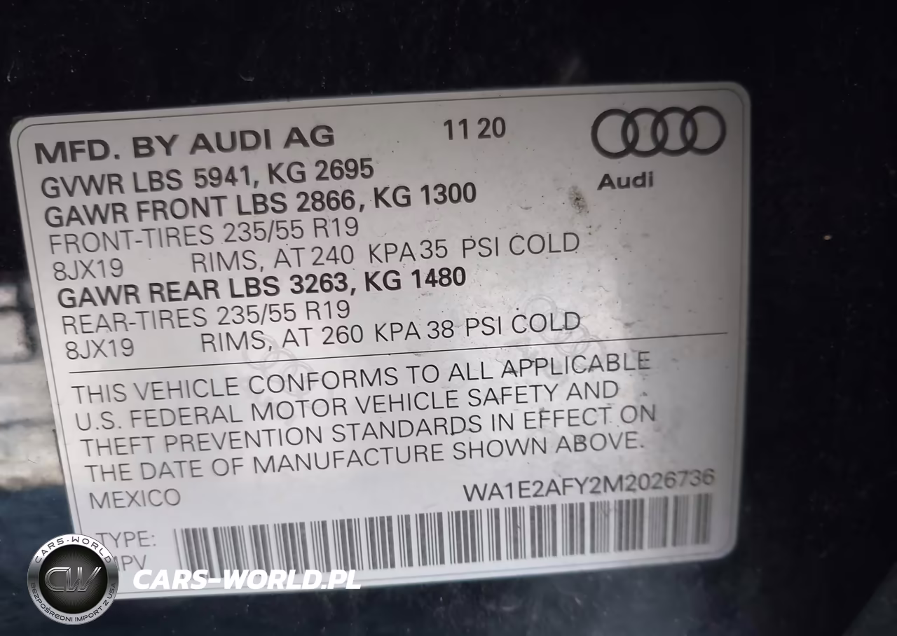 2021 Audi Q5 Premium Plus 55 Tfsi E Quattro S Tronic VIN:WA1E2AFY2M2026736 - 9