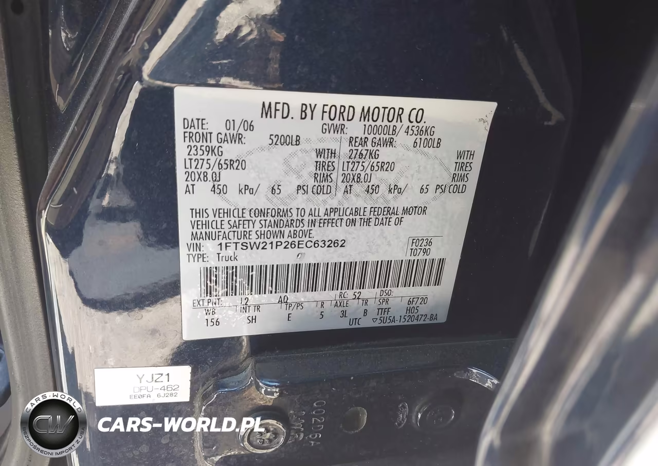 2006 Ford F-250 Lariat-Xl-Xlt VIN:1FTSW21P26EC63262 - 9