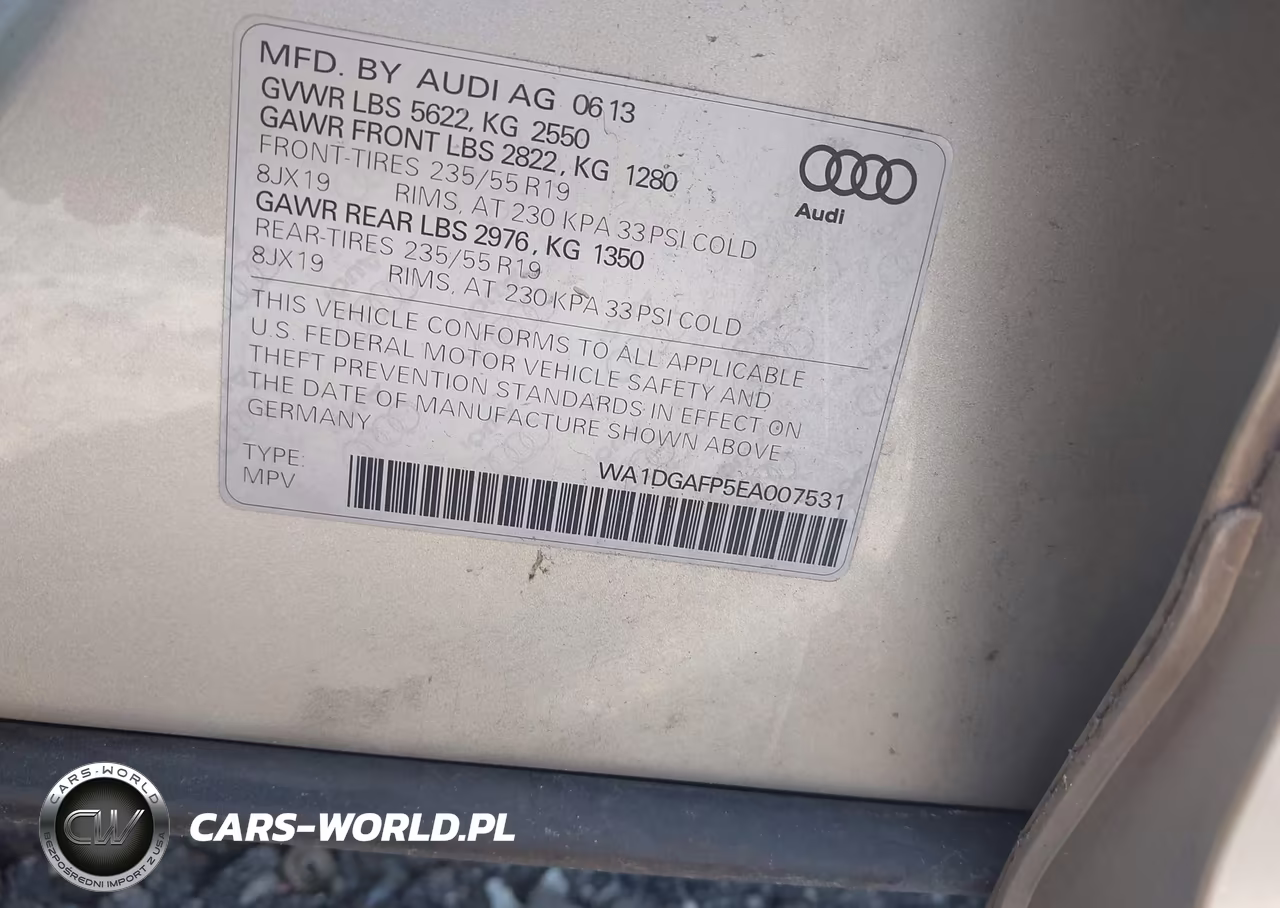 2014 Audi Q5 3.0T Premium Plus VIN:WA1DGAFP5EA007531 - 9