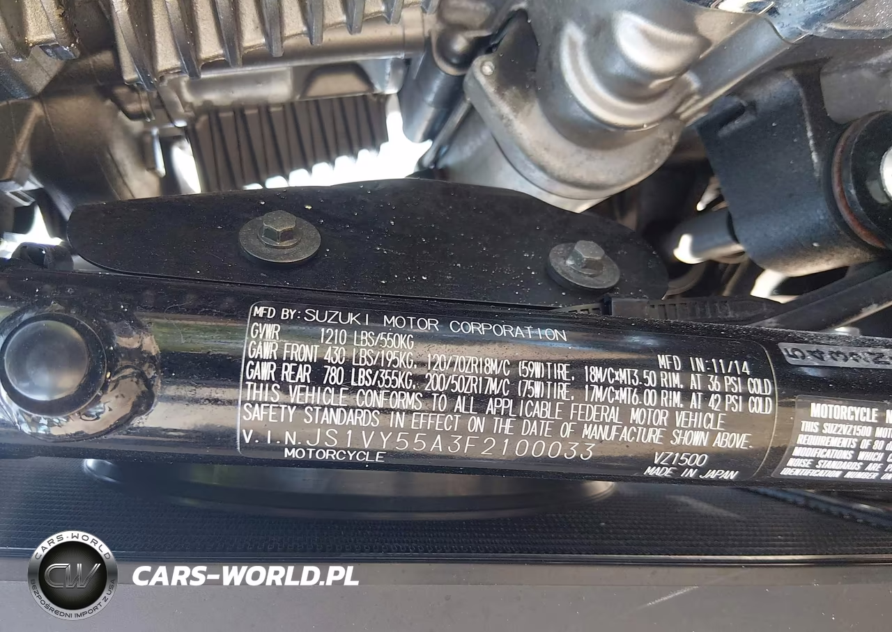 2015 Suzuki Vz1500 VIN:JS1VY55A3F2100033 - 10