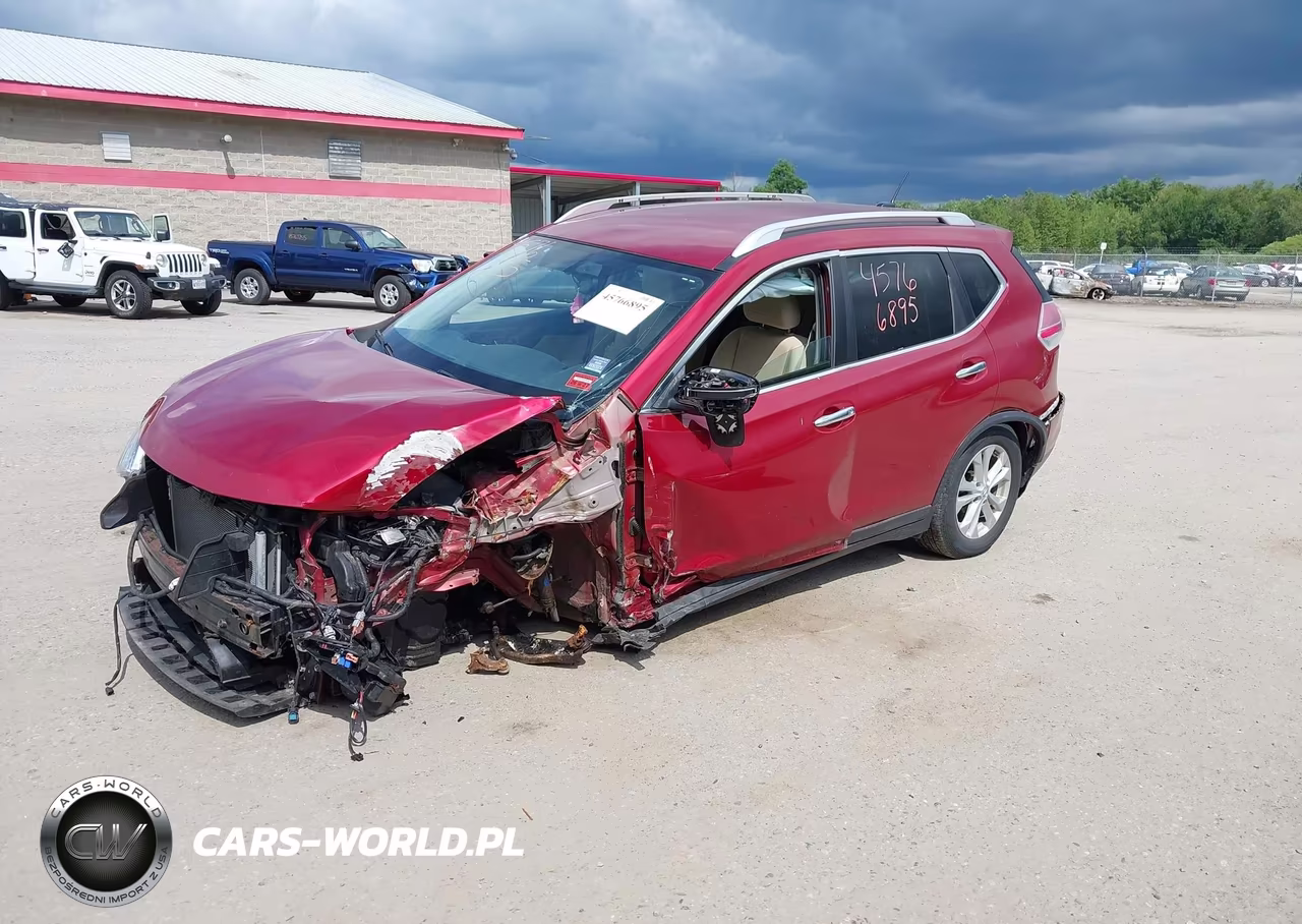2016 Nissan Rogue Sv VIN:KNMAT2MVXGP723059 - 2